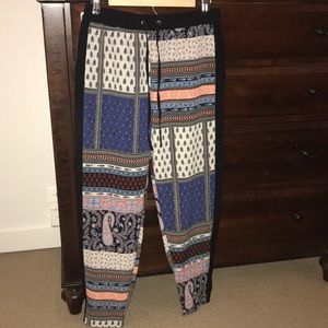 Topshop patterned cuffed pants